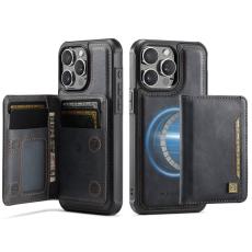 AUTSPACE - AUTSPACE iPhone 14 Pro Fodral Äkta läder - Svart