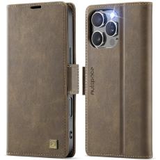 AUTSPACE - AUTSPACE iPhone 16 Pro Fodral Retro Läder - Brun