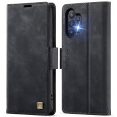 AUTSPACE - AUTSPACE Samsung Galaxy A32 5G Fodral Äkta läder - Svart