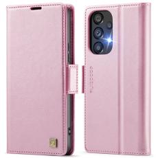 AUTSPACE - AUTSPACE Samsung Galaxy A33 5G Fodral &Auml;kta l&auml;der - Rosa