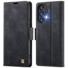 AUTSPACE - AUTSPACE Samsung Galaxy A33 5G Fodral Äkta läder - Svart