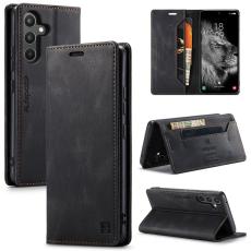 AUTSPACE - AUTSPACE Samsung Galaxy A34 Fodral - Äkta läder - Svart