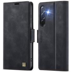 AUTSPACE - AUTSPACE Samsung Galaxy A56 5G Fodral Äkta läder - Svart
