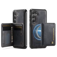 AUTSPACE - AUTSPACE Samsung Galaxy S24/S25 Fodral Äkta läder - Svart