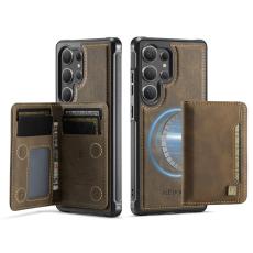 AUTSPACE - AUTSPACE Samsung Galaxy S25 Ultra Fodral Äkta läder - Kaffe