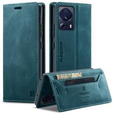 AUTSPACE - AUTSPACE Xiaomi 13 Lite Wallet Fodral Äkta läder - Blå