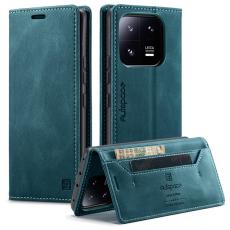 AUTSPACE - AUTSPACE Xiaomi 13 Pro 5G Wallet Fodral &Auml;kta l&auml;der - Bl&aring;