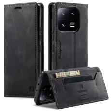 AUTSPACE - AUTSPACE Xiaomi 13 Pro 5G Wallet Fodral &Auml;kta l&auml;der - Svart