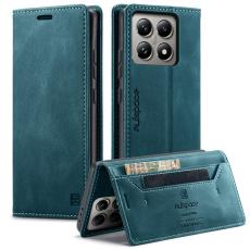 AUTSPACE - AUTSPACE Xiaomi 14T Wallet Fodral Äkta läder - Blå