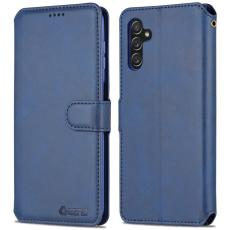 AZNS - AZNS Book Stand Fodral PU L&auml;der - Bl&aring; - Samsung Galaxy A13/A04s