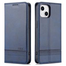 AZNS - AZNS iPhone 14 Fodral PU Läder - Skyddande Folio - Blå