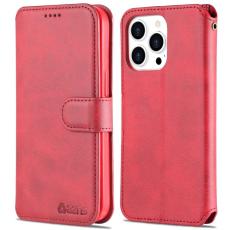 AZNS - AZNS iPhone 14 Pro Fodral i PU-läder - Röd Full Protection