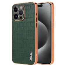 AZNS - AZNS iPhone 16 Pro Fodral Electroplating PU+TPU - Grön