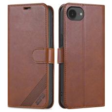 AZNS - AZNS iPhone 16e Fodral Anti-Scratch Konstläder - Brun