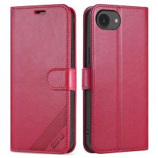 AZNS - AZNS iPhone 16e Fodral Anti-Scratch Konstläder - Röd