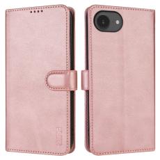 AZNS - AZNS iPhone 16e Fodral PU Läder Plånboksfodral - Roséguld
