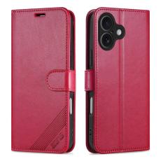 AZNS - AZNS iPhone 17 Fodral Anti-Scratch PU L&auml;der - R&ouml;d