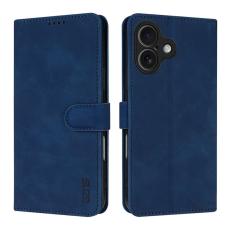 AZNS - AZNS iPhone 17 Fodral PU L&auml;der Pl&aring;nboksfodral - Bl&aring;