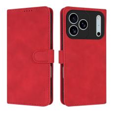 AZNS - AZNS iPhone 17 Pro Fodral PU L&auml;der Pl&aring;nboksfodral - R&ouml;d