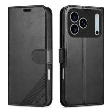 AZNS - AZNS iPhone 17 Pro Max Fodral Anti-Scratch Konstl&auml;der - Svart