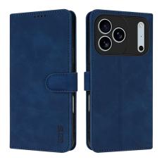 AZNS - AZNS iPhone 17 Pro Max Fodral PU L&auml;der Pl&aring;nboksfodral - Bl&aring;