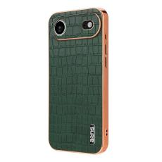 AZNS - AZNS iPhone Air Fodral Electroplating Krokodil PU + TPU - Grön
