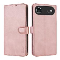 AZNS - AZNS iPhone Air Fodral PU Läder Plånboksfodral - Roséguld