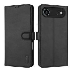 AZNS - AZNS iPhone Air Fodral PU Läder Plånboksfodral - Svart