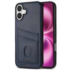 AZNS - AZNS K1 Series iPhone 16 Fodral Äkta läder - Blå