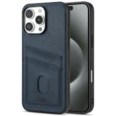AZNS - AZNS K1 Series iPhone 16 Pro Fodral Äkta läder - Blå