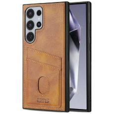 AZNS - AZNS K1 Series Samsung Galaxy S24 Ultra Fodral - Äkta läder - Brun