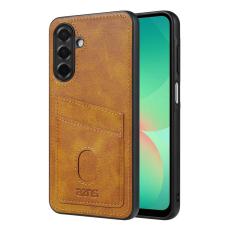 AZNS - AZNS K1 Series Samsung Galaxy S25 FE Fodral - &Auml;kta l&auml;der - Brun