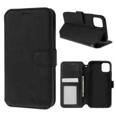 AZNS - AZNS Leather Stand Fodral för iPhone 11 6.1 tum - Svart