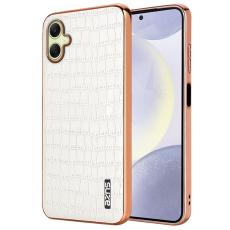 AZNS - AZNS Samsung Galaxy A06 Fodral Electroplating Krokodil PU+TPU - Vit