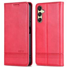 AZNS - AZNS Samsung Galaxy A16 Fodral &Auml;kta l&auml;der - R&ouml;d