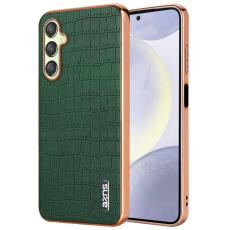 AZNS - AZNS Samsung Galaxy A16 Fodral Electroplating Krokodil PU+TPU - Gr&ouml;n