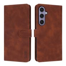 AZNS - AZNS Samsung Galaxy A17 Fodral PU L&auml;der Pl&aring;nboksfodral - Brun