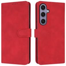 AZNS - AZNS Samsung Galaxy A26 5G Fodral PU L&auml;der Pl&aring;nboksfodral - R&ouml;d