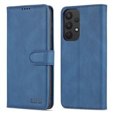 AZNS - AZNS Samsung Galaxy A33 5G Fodral i PU-l&auml;der - Bl&aring;
