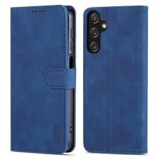 AZNS - AZNS Samsung Galaxy A35 5G Fodral i &Auml;kta L&auml;der - Bl&aring;