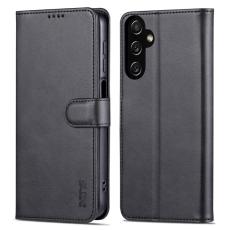 AZNS - AZNS Samsung Galaxy A35 5G Fodral i &Auml;kta l&auml;der - Svart