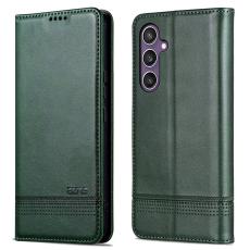 AZNS - AZNS Samsung Galaxy A36 5G Fodral &Auml;kta l&auml;der - Gr&ouml;n