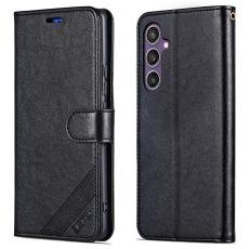 AZNS - AZNS Samsung Galaxy A55 5G Fodral Anti-Scratch PU L&auml;der - Svart