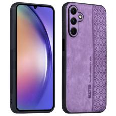 AZNS - AZNS Samsung Galaxy A55 5G Fodral PU L&auml;der - Lila