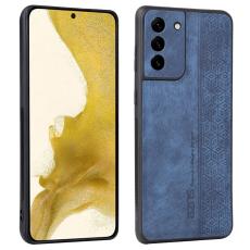 AZNS - AZNS Samsung Galaxy S21 Fodral &Auml;kta l&auml;der - Bl&aring;