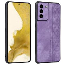 AZNS - AZNS Samsung Galaxy S21 Fodral &Auml;kta l&auml;der - Lila