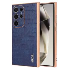 AZNS - AZNS Samsung Galaxy S22 Ultra Fodral Äkta läder - Blå
