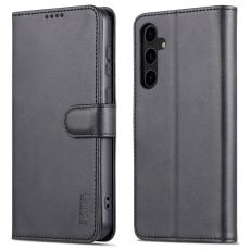 AZNS - AZNS Samsung Galaxy S23 FE Fodral Slim PU L&auml;der - Svart