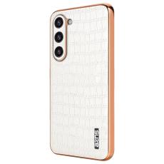 AZNS - AZNS Samsung Galaxy S23+ Fodral Crocodile PU+TPU - Vit