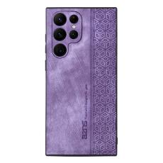 AZNS - AZNS Samsung Galaxy S23 Ultra Fodral Äkta läder - Lila